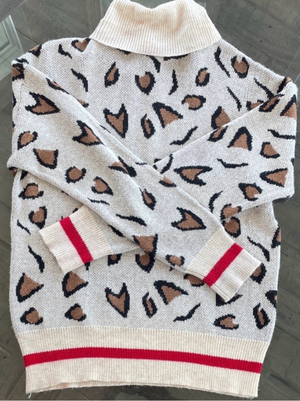 Tularosa Leoprd Print Turtleneck